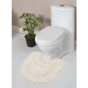 Hampton Crochet Collection Cotton Reversible Tufted Bath Rug - Home Weavers - 1 of 4