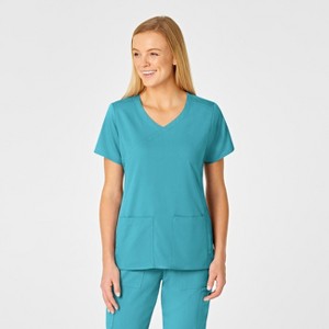 Wink PRO Women's 4 Pocket Wrap Scrub Top - 1 of 4