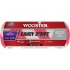 Wooster Genuine 7" Candy Stripe 1/4" Nap Roller Cover - R209-7 - 2 of 4