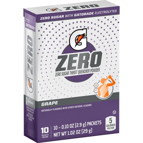 G Zero Grape Sport Mix - 10pk/0.084oz Pouches : Target