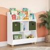 RiverRidge Kids' CatchAll 35" Toy Organizer with Cubby Storage, Toy Storage Bins and Bookshelf White - 2 of 4