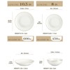 vancasso16 Piece Set Of White Gold-Plated Bone China Tableware Including 4 Plates/Dessert Plates/Soup Plates/Bowls Serving 4 People - 2 of 4