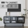 NicBex TV Stand Retro Style TV Console with Enclosed Storage Display Cupboard Entertainment Center with Detachable Shelves - 4 of 4