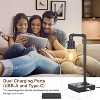 Itopfox Industrial Vintage Bedside Lamp with USB C/A Charging Ports, Dimmable Steampunk Office Lamp Metal Pipe Edison Reading Light for Bedroom, Dorm - 3 of 4