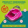 Serenelife 360 Degree Spinning Bumper Car with Adjustable Safety Belt, Control Panel, Soft Bumper, Flashing Lights, Built In Battery & Wheels, Pink - image 2 of 4