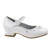 Josmo Girls' Patent Mary Jane Dress Shoes with Adjustable Hook and Loop Closure - Perfect for Weddings, Parties, and Special Occasions (Little Kid) - 2 of 4