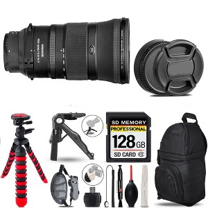 Nikon Z 180-600mm f/5.6-6.3 VR Lens+ Tripod +Backpack-128GB Accessory Bundle - 1 of 1