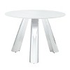 CAVINAS Round Dining Table  42" with Marble Top Stainless Steel Leg for Dining Room - 3 of 4