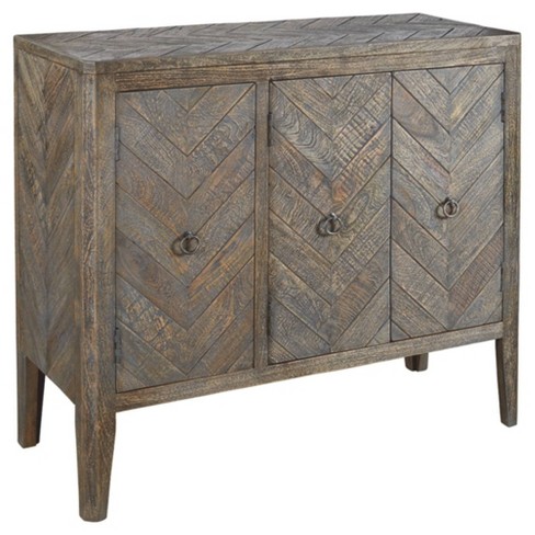 gray accent storage cabinet