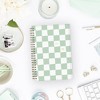 Blue Sky Brook Gossen Planner PP with Zip Pouch 5"x8" Weekly/Monthly Wirebound (15 Month) Green Check - 2 of 4