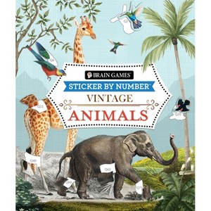 Brain Games - Sticker by Number - Vintage: Animals (28 Images to Sticker) - by  Publications International Ltd & New Seasons & Brain Games - 1 of 1
