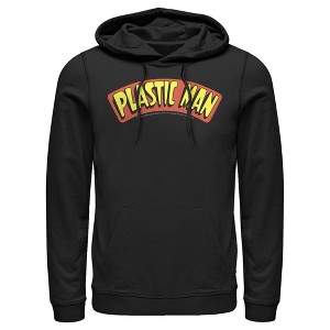 Men's Justice League Plastic Man Logo Pull Over Hoodie - 1 of 3