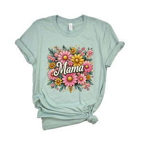 Simply Sage Market Women's Mama Flower Collage Short Sleeve Graphic Tee - 1 of 3