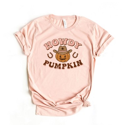 Simply Sage Market Women's Howdy Pumpkin Cowboy Short Sleeve Graphic Tee