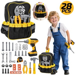Skirfy 28-Piece Kids Tool Set with Toy Drill, Backpack, Construction Toys for Toddlers, Boys, Girls, Ages 3+ - 1 of 4
