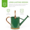 Best Choice Products 1-Gallon Galvanized Steel Watering Can for Gardening w/ O-Ring, Top Handle, Copper Accents - 2 of 4