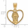Black Bow Jewelry 14k Yellow Gold Plated Sterling Silver Phi Sigma Sigma Greek Life Pendant - 2 of 3