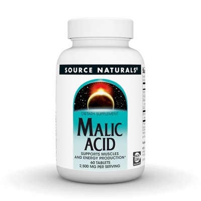Malic Acid 833 mg by Source Naturals, Inc.  -  60 Tablet