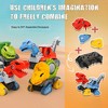5 Pack Take Apart Dinosaur Toys with Electric Drill Construction Building Set for Boys Age 3-8 Christmas Birthday Gift - 3 of 4