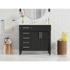 TiramisuBest 30" Bathroom Vanity, Modern Cabinet with Sink Combo, Soft-Closing Door & 3 Drawers, Solid Wood Frame (White) - 3 of 4