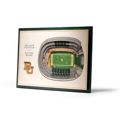 NCAA Baylor Bears 5-Layer Stadiumviews 3D Wall Art