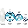 Big Dot of Happiness Yeti to Party - Abominable Snowman Party or Birthday Party Giant Circle Confetti - Party Decorations - Large Confetti 27 Count - 3 of 4