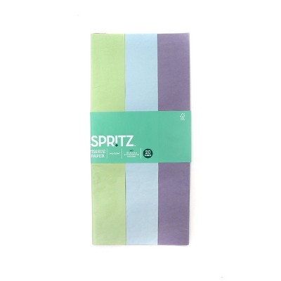 20ct Paper Tissues Green/Blue/Purple - Spritz™