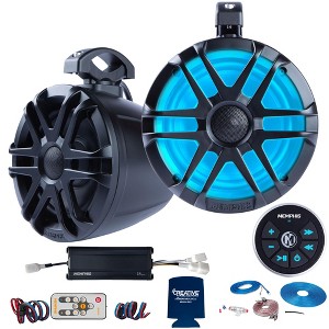 Memphis Audio UTV Audio Package: A Pair of MXA62PS 6.5 LED Speaker Pods, MXA300.2 Amp, Bluetooth Receiver, Wire Kit - 1 of 4
