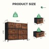 ALEXOUN Drawers Dresser for Bedroom,Storage Drawer Unit with Fabric Bins,Sturdy Metal Frame,Wood Tabletop for Guest Room,Entryway - 3 of 4