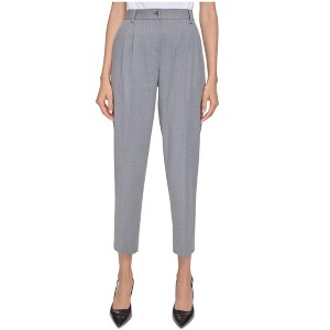 Calvin Klein Womens Pleat Front Pinstripe Casual Trouser Pants - 1 of 1