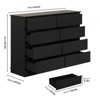 8 Drawer Dressers for Bedroom, Chest of Drawers with Deep Drawers, Large Double Dresser for Closet with Wide Top, Horizontal Wooden Dresser - 2 of 4