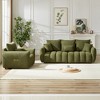 Kumasinova Premium Teddy Fleece Lounge Chair, Plush Single Sofa Chair with Pillow, Sturdy Wood Frame, Upholstered Couches for Living Room - 2 of 4
