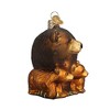 Old World Christmas Glass Blown Christmas Ornament, Bear with Cubs (With OWC Gift Box) - 3 of 4