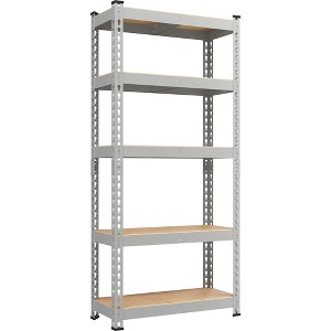Yaheetech 5 Tiers Boltless Storage Shelf Metal Shelving Unit - 1 of 4