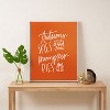 Chelcey Tate Autumn Skies And Pumpkin Pies Orange Framed Art Canvas - Society6 - 3 of 3