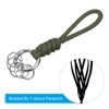 Unique Bargains Braided Wrist Strap Key Whistle Wallet Badge Lanyards 4" with Spring O Ring - 4 of 4