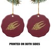 Elon University Primary Logo Porcelain Scalloped Holiday Christmas Tree Ornament - 2 of 4