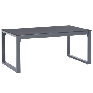 vidaXL Coffee Table 35.4"x19.7"x15.7" Aluminum - 1 of 3