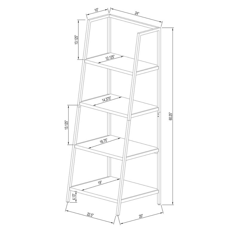 60" Loring 4 Shelf Trestle Bookcase - Threshold™, 5 of 8