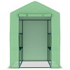 vidaXL Greenhouse with Shelves Steel 56.3 in.x56.3 in.x76.8 in. - 4 of 4