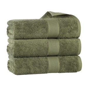 Organic Cotton Medium Weight Solid Towel Set by Blue Nile Mills - 1 of 4