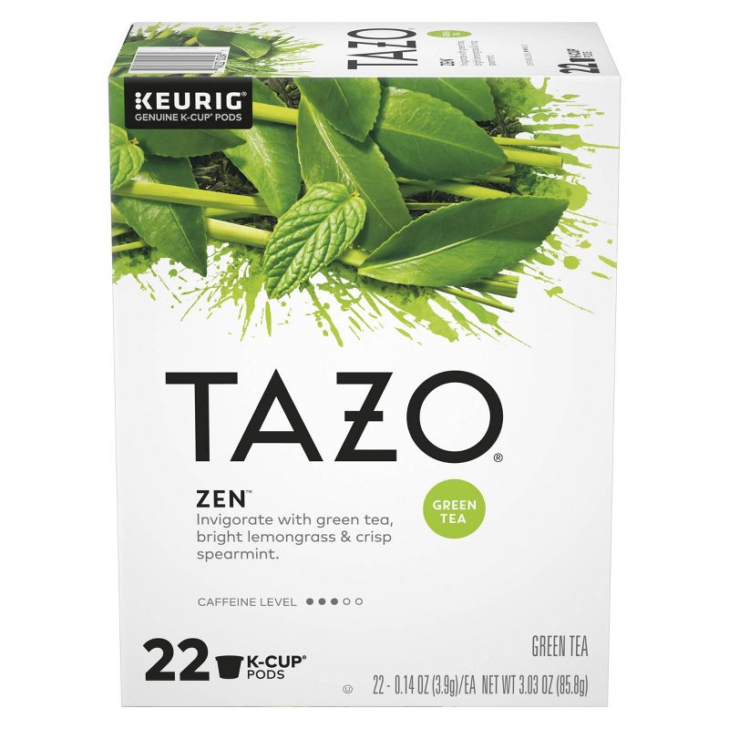 TAZO Zen Green Tea Caffeinated Keurig K-Cup Pods - 22ct, 3 of 7