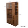 Lycvki 70.87" Tall Kitchen Pantry Cabinet with Pull-out Storage Shelf and Glass Door - 4 of 4