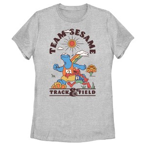 Women's Sesame Street Team Cookie Monster and Elmo T-Shirt - 1 of 4