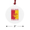 Pittsburgh State University Primary Logo Aluminum Holiday Christmas Tree Ornament  3.0" (7.6 cm) x 3.37" (8.6 cm) - 3 of 4
