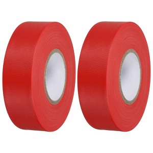 Unique Bargains PVC Non-Adhesive Flagging Tapes for Trail Outdoor 2 Pcs Red 1" x 147 ft - 1 of 4