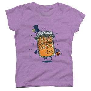 Girl's Design By Humans Halloween Jam By nickv47 T-Shirt - 1 of 3