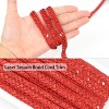 Sequin Braid Cord Trim, 0.4 Inch Glitter Laser Sequin Strip, Sewing Sequin Ribbon DIY Bling Fabric Party Decoration, 13 Yards - 3 of 4