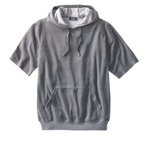 Mens short clearance sleeve pullover hoodie