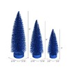Vickerman Glitter Oval Pine Artificial Christmas Tree Set of 3 - 2 of 2